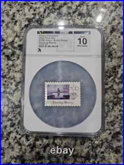 100 yr of Wonder Disney Sleeping Beauty Stamp 1 oz. 999 Silver NGC 10 Ultra Cam