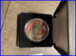#195 of 250 Star Wars Millennium Falcon Kessel Run 1oz Colorized Silver Coin