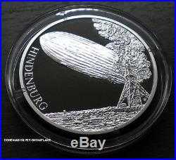 1 Dollar ZEPPELIN HINDENBURG CRASH Niue 2017 1OZ PROOF Silver Coin LTD 400 pcs