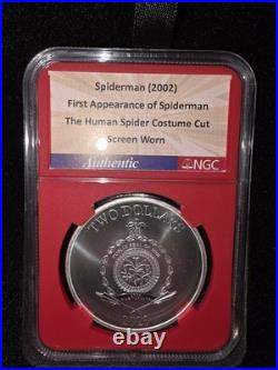 1 Oz Fine Silver 2023 Niue Spider-man Film Series 2 NGCX Ms 9.9
