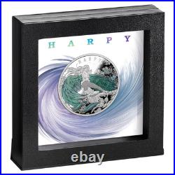 1 Oz Silver Coin 2023 Niue $1 Haunting Harpy Holographic Enamel Mintage 500 1 Oz Silver Coin 2023 Niue $1 Haunting Harpy Holographic Enamel Mintage 500