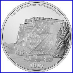 1 oz Silver Coin 2022 Niue Star Wars Sandcrawler Proof