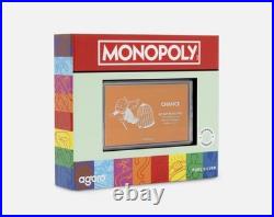 1 oz silver monopoly get out of jail free Agoro. 999 pure fine colorized limited