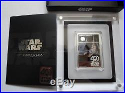1 troy oz silver proof poster coin niue star wars 40th poster coin rare no 01457