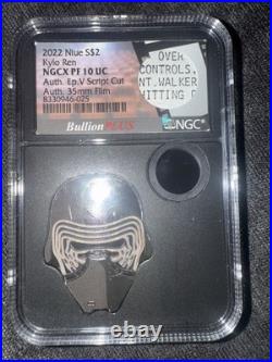 1oz 2022 Niue 1oz Kylo REN NGCX PF 10 UC Bullion Plus
