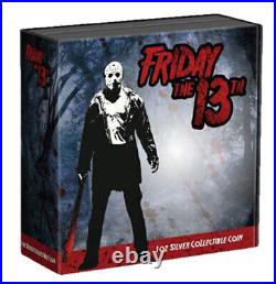 1oz 999 Fine Silver 2022 Niue Coin Jason Voorhes Friday the 13th