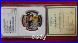 2010 Niue $2 Cartoon Characters Teddy Floppy Ears. 925 Silver Coin NGC PF69 COA
