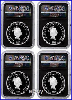 2011 Niue $2 1 Oz Star Wars Millennium 4-Coin Black Core NGC PF70 UC SKU37692
