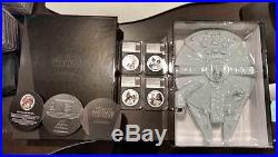 2011 Niue Silver $2 Star Wars Millenium Falcon PF70 UC NGC 4-Coin Set