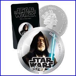 2011 Niue Silvered $1 Star Wars Obi-Wan Kenobi PF70 UC NGC Coin RARE