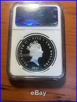 2011 STAR WARS Chewbacca & Han Solo 1 OZ. SILVER COIN NGC PF70 ULTRA CAMEO