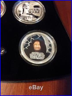 2011 Star Wars Proof Silver 4-Coin Set Niue Darth Vader