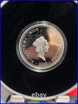 2012 Fine Silver Niue Coin. 999 1Oz Great White Shark New Zealand Mint 3483/5000