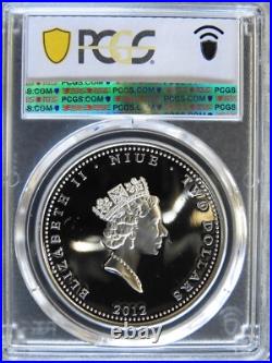 2012 Niue 1 oz 999 Silver $2 Nose Art PCGS PR69DCAM Briefing Time World War II