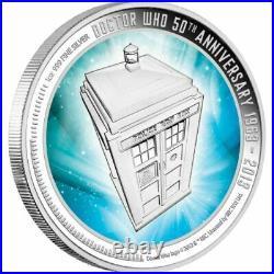 2013 Doctor Who 50th Anniversary 1 oz. 999 Silver Niue $2 Coin Set NIB