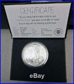 2013 NIUE $50 Fortuna Redux Mercury Cylinder Shaped 6 oz Proof Silver Coin