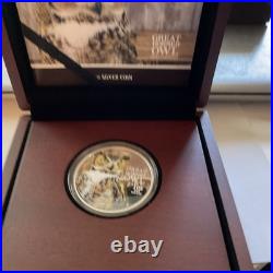 2013 Niue Birds of Prey Great Horned Owl NO. 01043/5000.999 Silver 1 Troy Ounce