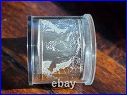 2013 Niue Fortuna Redux Mercury 6oz Silver Proof 3D Cylinder Coin