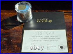 2013 Niue Fortuna Redux Mercury 6oz Silver Proof 3D Cylinder Coin