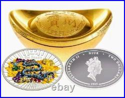 2013 Niue Lunar Year of the Snake Lucky Oval Colorized 1oz Proof Silver Coin