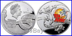 2013 Niue Silver $1 Cartoon Characters Tom & Jerry PF70 UC NGC Coin RARE