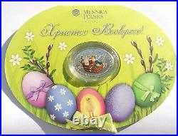 2013 Niue Silver Color Coin Easter Religious Catholic Orthodox Christian Holiday