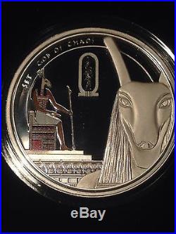 2013 Niue The Story Of Osiris-5 Coin Set. 999 Fine Silver Coin Mintage 3000