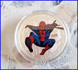 2013 SPIDERMAN PF70 ULTRA CAMEO two Dollars SILVER NIUE MINT
