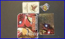 2014 Marvel Comics The Avengers Four 1 Oz Silver Proof Coin Set PF69 Cameo