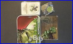 2014 Marvel Comics The Avengers Four 1 Oz Silver Proof Coin Set PF69 Cameo