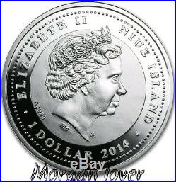 2014 Niue 1$ Silver German Shepherd Man's Best Friend Proof Coin