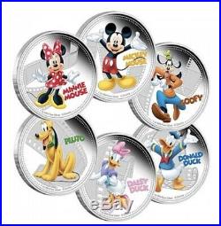 2014 Niue $2 Mickey & Friends Silver Coin Set (6 Coins)