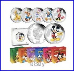 2014 Niue $2 Mickey & Friends Silver Coin Set (6 Coins)