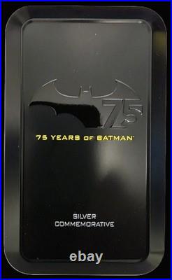 2014 Niue $5 75 YEARS of BATMAN 2 oz. 999 Fine Proof Silver Coin withOGP