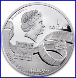 2014 Niue Flintstones 14.14 gram Silver Colorized Proof $1 Coin 2014 Niue Flintstones 14.14 gram Silver Colorized Proof $1 Coin