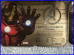 2014 Niue Marvel The Avengers $2.999 Silver Proof 4 Coin Set Box COA Hulk Thor