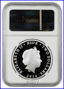 2014 Niue Silver $2 Avengers PF70 UC ER NGC 4 Coin Set SUPER RARE