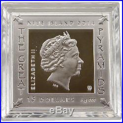 2014 Niue Silver (3 oz) Pyramid Proof $15 in Original Mint Packaging