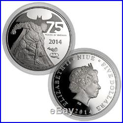 2014 Niue Silver $5 Batman 75th Anniversary 2 oz PF70 UC NGC Coin RARE