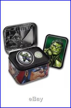 2014 Silver Niue Avengers 4 Coin Lunchbox Set Original Packaging