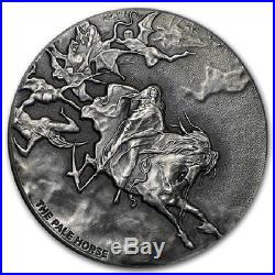 2015 $2 Niue Biblical coin series Pale Horse Antique finish -Scottsdale Mint