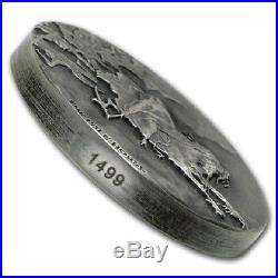 2015 $2 Niue Biblical coin series Pale Horse Antique finish -Scottsdale Mint