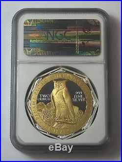 2015 $2 Niue Panama-Pacific Commemorative Gilt NGC PF70 UC 2oz. 999 Silver Coin