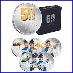 2015 $2 Niue Thunderbirds 6 x 1 oz Silver Proof Collection New Zealand Mint