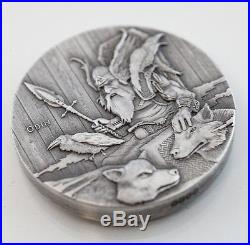 2015 $2 Niue Vikings Odin 2 oz Silver High Relief Coin Scottsdale Mint