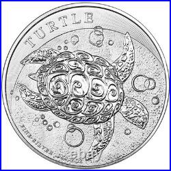 2015 2 oz New Zealand Silver $5 Niue Hawksbill Turtle Coin