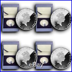 2015 4 Coins Set America's National Monuments NIUE 1 oz Proof Silver WithBox & COA