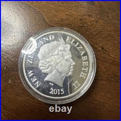 2015 Disney Colorized Goofy And Pluto. 999 Silver Round