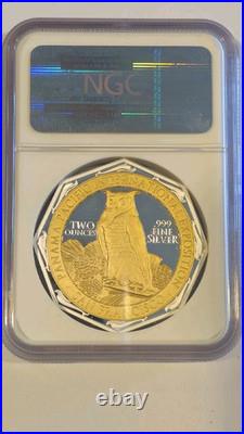 2015 GILT NIUE Silver $2 PF 69 2 Oz. Panama-Pacific 100th Anniversary NGC Coin