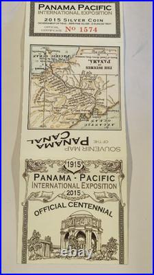 2015 GILT NIUE Silver $2 PF 69 2 Oz. Panama-Pacific 100th Anniversary NGC Coin